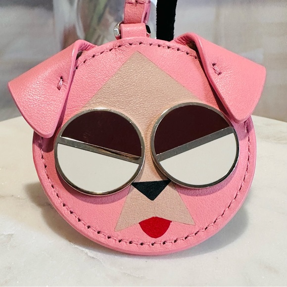 kate spade - spademals mod dog dangle keychain in roccopink - Picture 3 of 9
